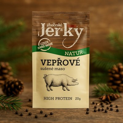Jihočeské Jerky Vepřové natur 20 g – Hledejceny.cz