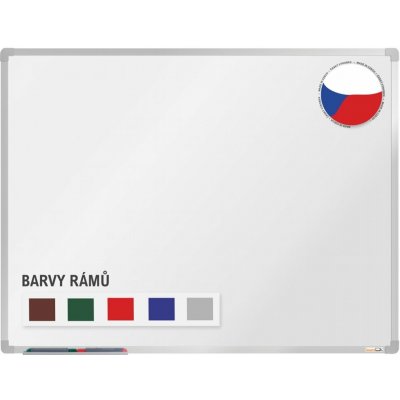VMS VISION Bílá magnetická tabule s keramickým povrchem 150 x 120 cm