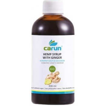 Carun Konopný sirup s příchutí zázvoru BIO 300 ml