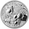 The Perth Mint Australia Mince Tuvalu Stříbrno $ 1 Marvel Řada THOR BU 1 oz