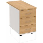 Hobis K 33 Z P 80 3 zásuvky léta podél 80 cm dub bílá – Hledejceny.cz