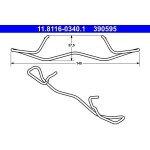 Pružina, brzdový třmen ATE 11.8116-0340.1 – Zboží Mobilmania