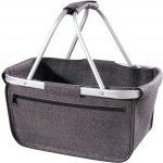 BERNARD Skládací nákupní košík s kapsou na zip tmavě šedá – Zboží Dáma