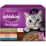 Whiskas Pure Delight Výběr kousků v želé 12 x 85 g – Sleviste.cz