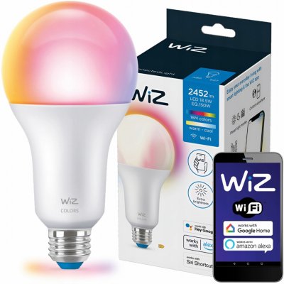 WiZ Colors 8719514554634 inteligentní žárovka LED E27 18,5W 2452lm 2200-6500K RGB stmívatelná – Zboží Živě