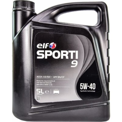 Elf Sporti 9 5W-40 5 l – Zbozi.Blesk.cz