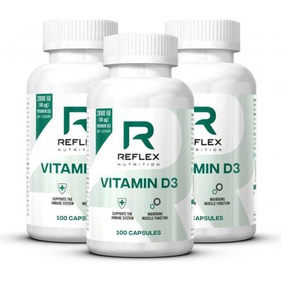 Reflex Nutrition Vitamín D3 200 kapslí – Hledejceny.cz