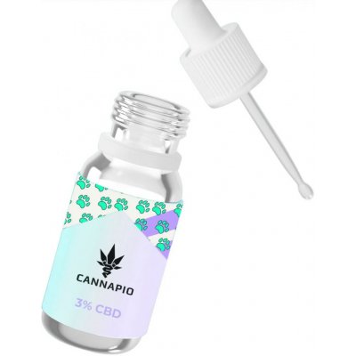 Cannapio CBD olej pre zvieratá 3% 10ml