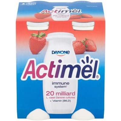 Danone Actimel jahoda 4 x 100 g – Hledejceny.cz