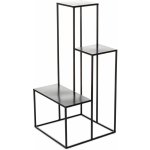 HowHomely Stojan na květiny Kaskada 85 x 40 cm černá – Zboží Dáma