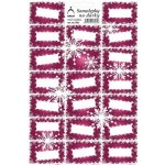 Vánoční samolepky na dárky vločky - fialové – Hledejceny.cz