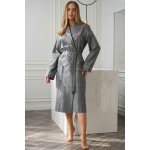 L&L dámský župan Coco long grey šedá – Zboží Dáma