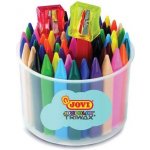 Jovi Pastelky voskové trojhranné 24 ks ořezávátko v kelímku – Zboží Dáma