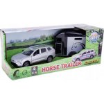 Kids Globe Mikro trading Traffic Volvo EX90 kov s přívěsem pro koně 28 cm – Hledejceny.cz