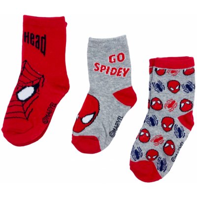 E PLUS M Chlapecké vysoké ponožky Go Spidey Spider-man 3 ks – Zboží Mobilmania