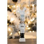Clayre & Eef Bílá vánoční dekorace Louskáček s koníkem - 6*5*23 cm – Hledejceny.cz