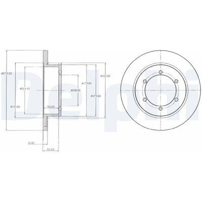 Brzdový kotouč DELPHI BG4218 – Zbozi.Blesk.cz