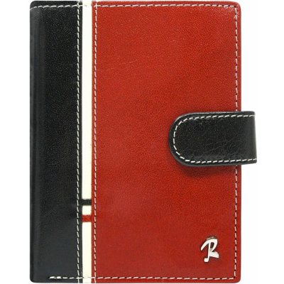 Pánská kožená peněženka ROVICKY 331L-RBA-D RFID černo červená – Zboží Mobilmania