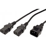 PremiumCord Kabel síťový 230V, Y-kabel prodlužovací M-2x F kpsy – Zboží Mobilmania