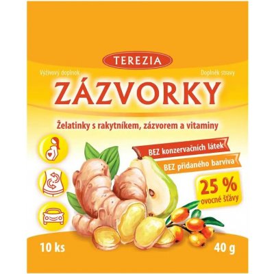 ZÁZVORKY želatinky s rakytníkem zázvorem a vit 40 g – Zboží Dáma