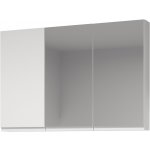 Cersanit Moduo Zrcadlová skříňka s boční skříňkou 120x80 cm, bílá – Zboží Mobilmania