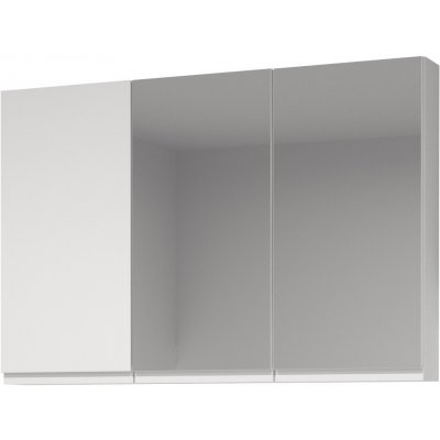 Cersanit Moduo Zrcadlová skříňka s boční skříňkou 120x80 cm, bílá – Zboží Mobilmania