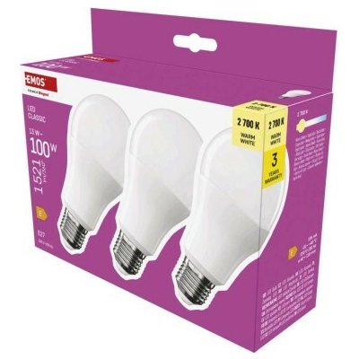 Emos LED žárovka Classic A60 E27 13 W 100 W 1521 lm – Hledejceny.cz