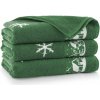 Darré ručník Zimní chaloupka 50 x 100 egyptská bavlna zelená