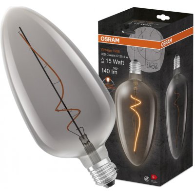 Osram E27 CLA125 4W = 15W 140 lm 1800K teplá bílá vlákno Stmívatelné Vintage 1906 – Hledejceny.cz