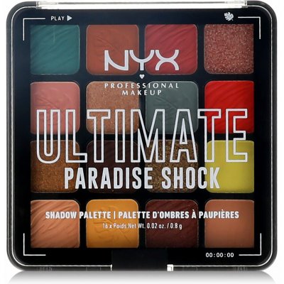 NYX Professional Makeup Ultimate Shadow Palette oční stíny odstín Paradise Shock 16 ks – Zboží Mobilmania