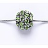 Přívěsky Čištín Stříbrný přívěšek koule se Swarovski krystalem peridot P 1343