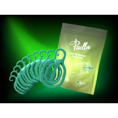 Puella Multifunkční párovače ponožek, zelené 10 ks – Zboží Dáma