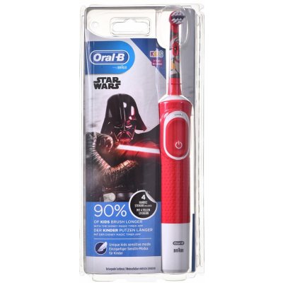 BRA ORAL-B Vitality D100 KIDS Star Wars elektrický kartáček Červená