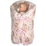 Baby Nellys Klasická retro zavinovačka LALLY šněrovací s výplní Little Balerina růžová – Zboží Dáma