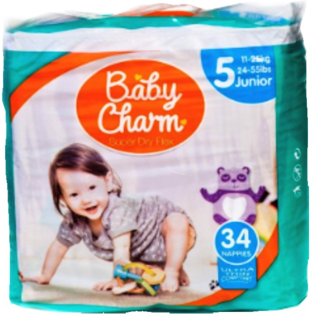 Baby Charm Super Dry Flex 5 Junior 11-25 kg 34 ks