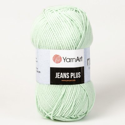 YarnArt pletací / háčkovací příze YarnArt JEANS PLUS 79 zelenkavá, jednobarevná, 100g/160m
