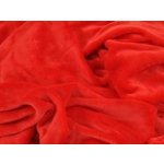 České povlečení mikroplyš-mikroflanel prostěradlo červené 90x200x25 – Zboží Dáma