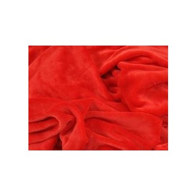 České povlečení mikroplyš-mikroflanel prostěradlo červené 90x200x25 – Zboží Dáma