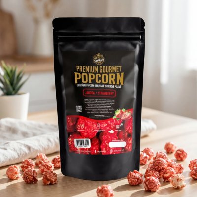SnackAir Gourmet popcorn Jahoda 100 g – Sleviste.cz