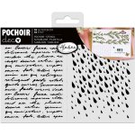 Aladine Plastová šablona Písmo a déšť 13x18cm – Zboží Dáma