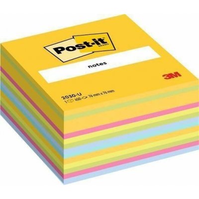 Samolepicí bloček, mix barev, 76 x 76 mm, 450 listů, 3M POSIT 7100172383 – Hledejceny.cz