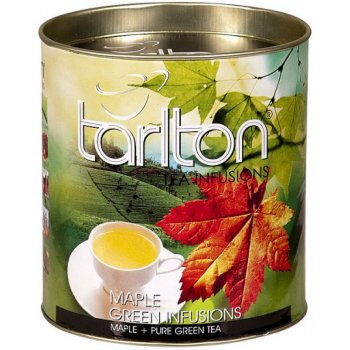 Tarlton Aromatizovaný zelený čaj Green Maple plechová dóza sypaný 100 g