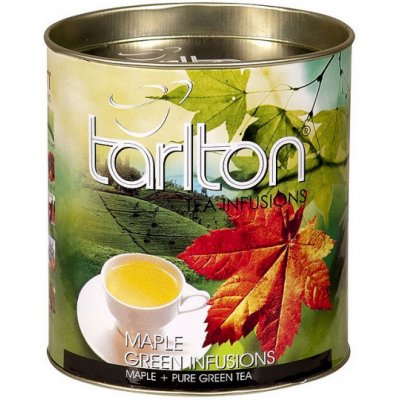 Tarlton Aromatizovaný zelený čaj Green Maple plechová dóza sypaný 100 g