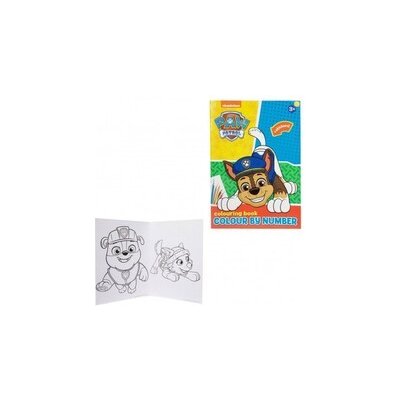 Teddies Malování podle čísel pracovní sešit se samolepkami Tlapková patrola/Paw Patrol 21 x 29,5 cm – Zboží Dáma