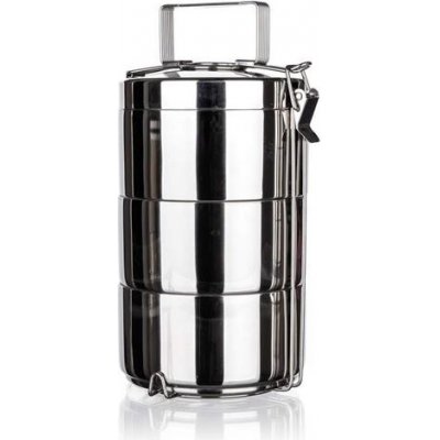 Jídlonosič Banquet nerezový dvoustěnný Akcent, 3 díly – Sleviste.cz