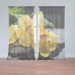Záclony Žluté orchideje: 2 ks - 150x250 cm - Sablio – Hledejceny.cz