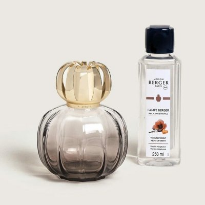 Maison Berger Paris Katalytická lampa Corali šedá + náplň Samet z Orientu 250 ml – Zboží Dáma