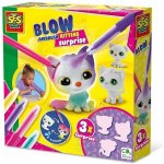 SES Creative Foukací fixy set 4 barvy + 3 koťátka s překvapením – Hledejceny.cz