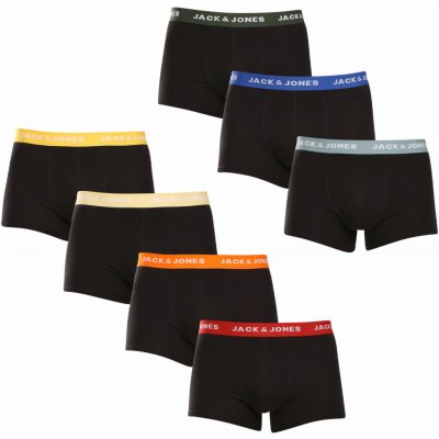 Jack and Jones 7 Pack pánské boxerky černé (12230353)