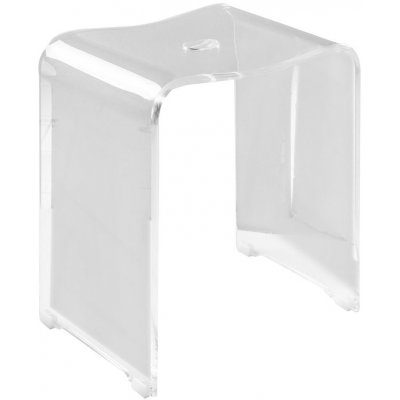 Ridder TRENDY koupelnová stolička 40 x 48 x 27,5 cm, čirá - A211100 – Zboží Mobilmania